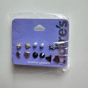Claire'Silver Stud Earring Set